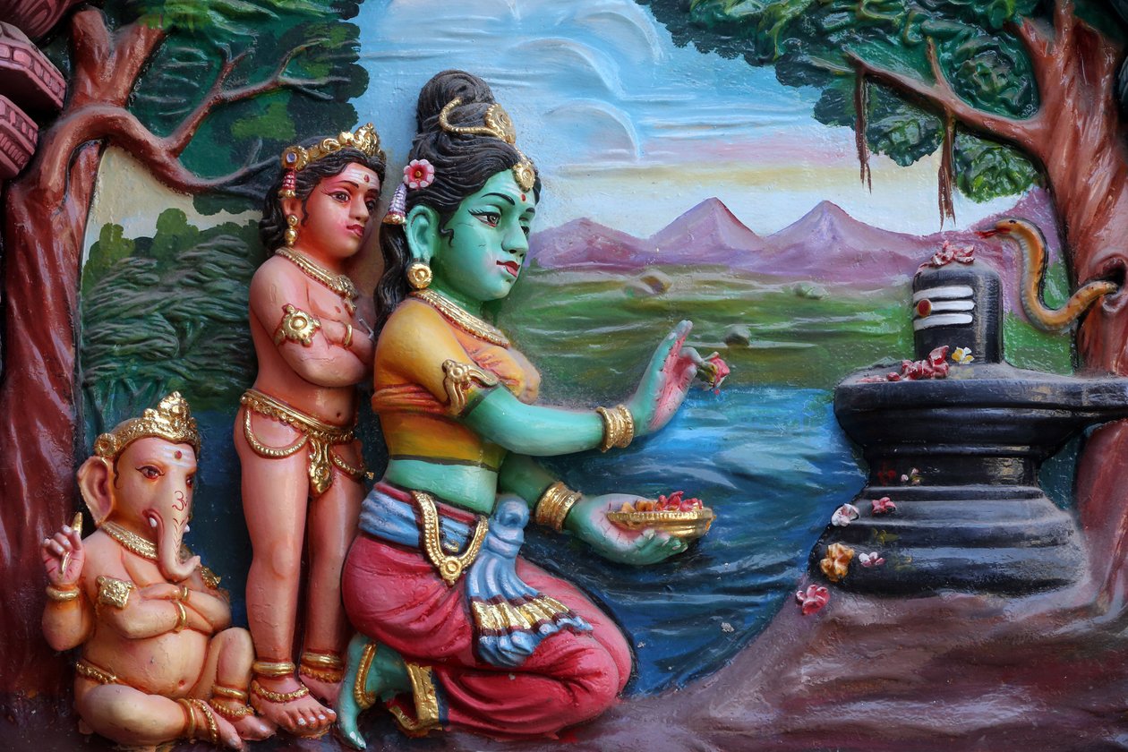 Sri Vadapathira Kaliamman hinduistisk tempel. Ganesha, også kjent som Ganapati og Vinayaka, er en av de mest tilbedte gudene i det hinduistiske pantheon. Singapore av Unbekannt