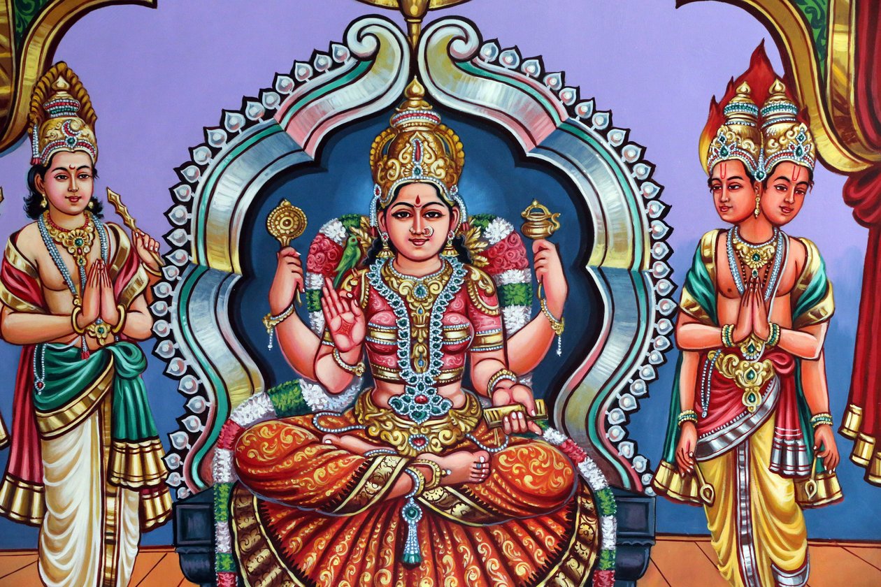 Sri Vadapathira Kaliamman hinduistisk tempel. Øverste modergudinne. Singapore av Unbekannt