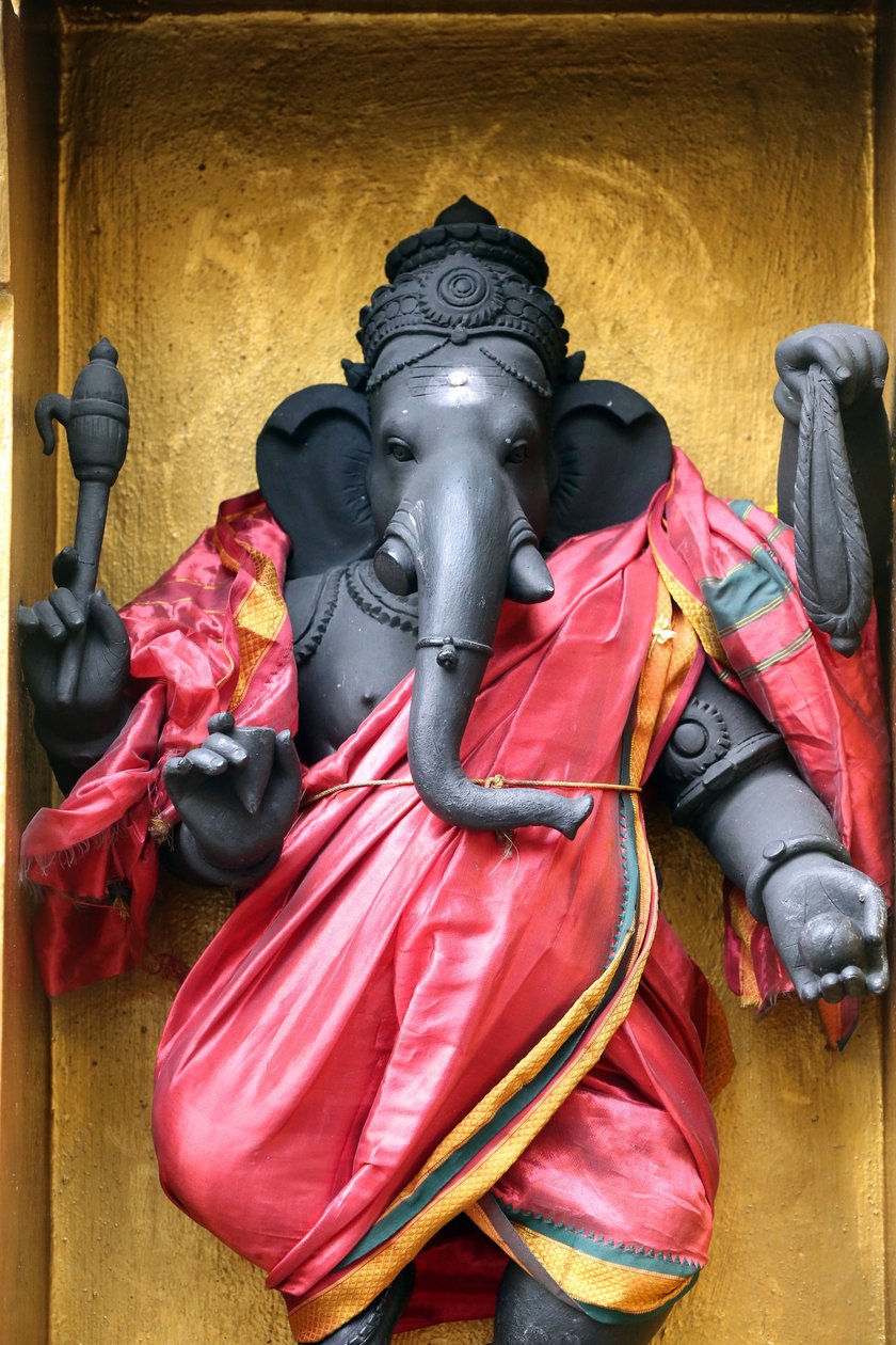 Sri Veeramakaliamman hinduistiske tempel. Ganesha også kjent som Ganapati og Vinayaka, er en av de mest tilbedte gudene i det hinduistiske pantheon, 20160818, Singapore, Singapore av Unbekannt