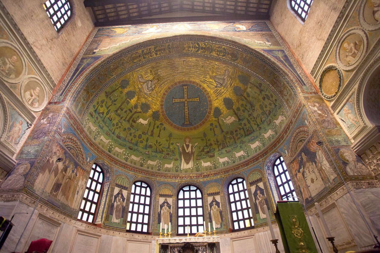 St. Apollinare Nuovo kirke, mosaikk, Ravenna, Italia (bilde) av Unbekannt