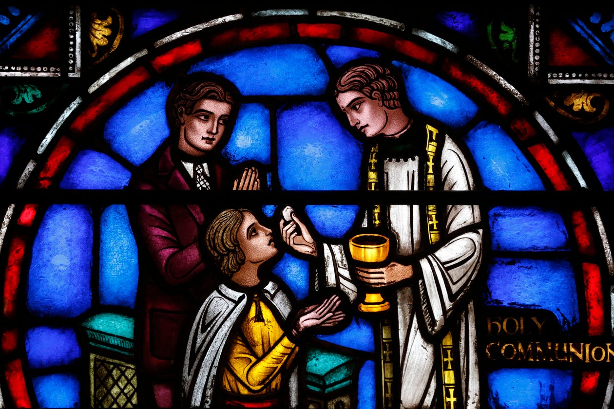St Barths kirke - Glassmaleri - Nattverd, New York, USA av Unbekannt