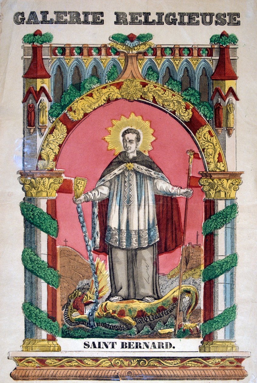 St. Bernard av Clairvaux, 1800-tallet av Unbekannt