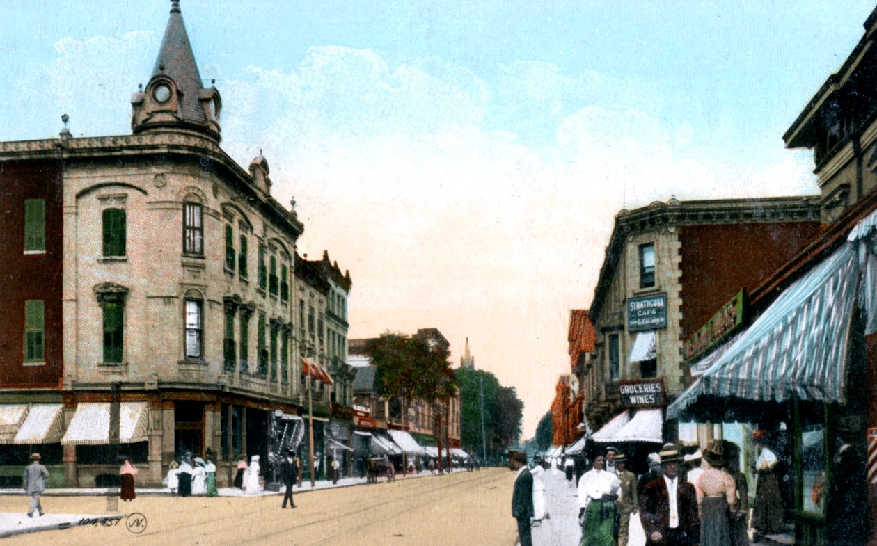 St Catherine Street, Montreal, Canada, ca 1900-tallet av Unbekannt
