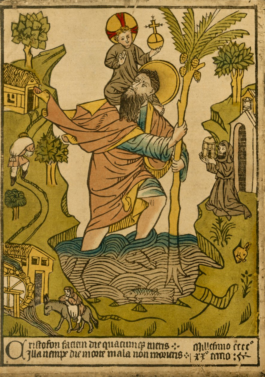 St. Christopher. 1423, 1915. av Unbekannt