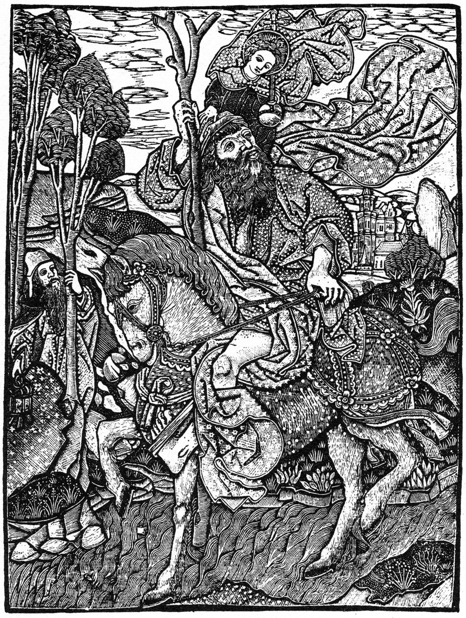 St Christopher til hest, 1964. av Unbekannt