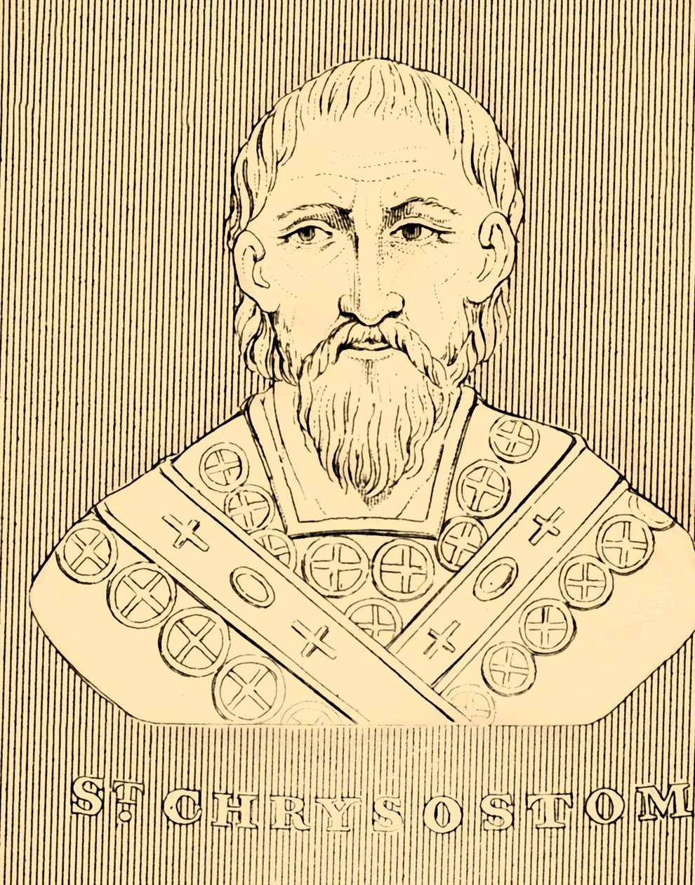 St. Chrysostom, c349-407, 1830. av Unbekannt