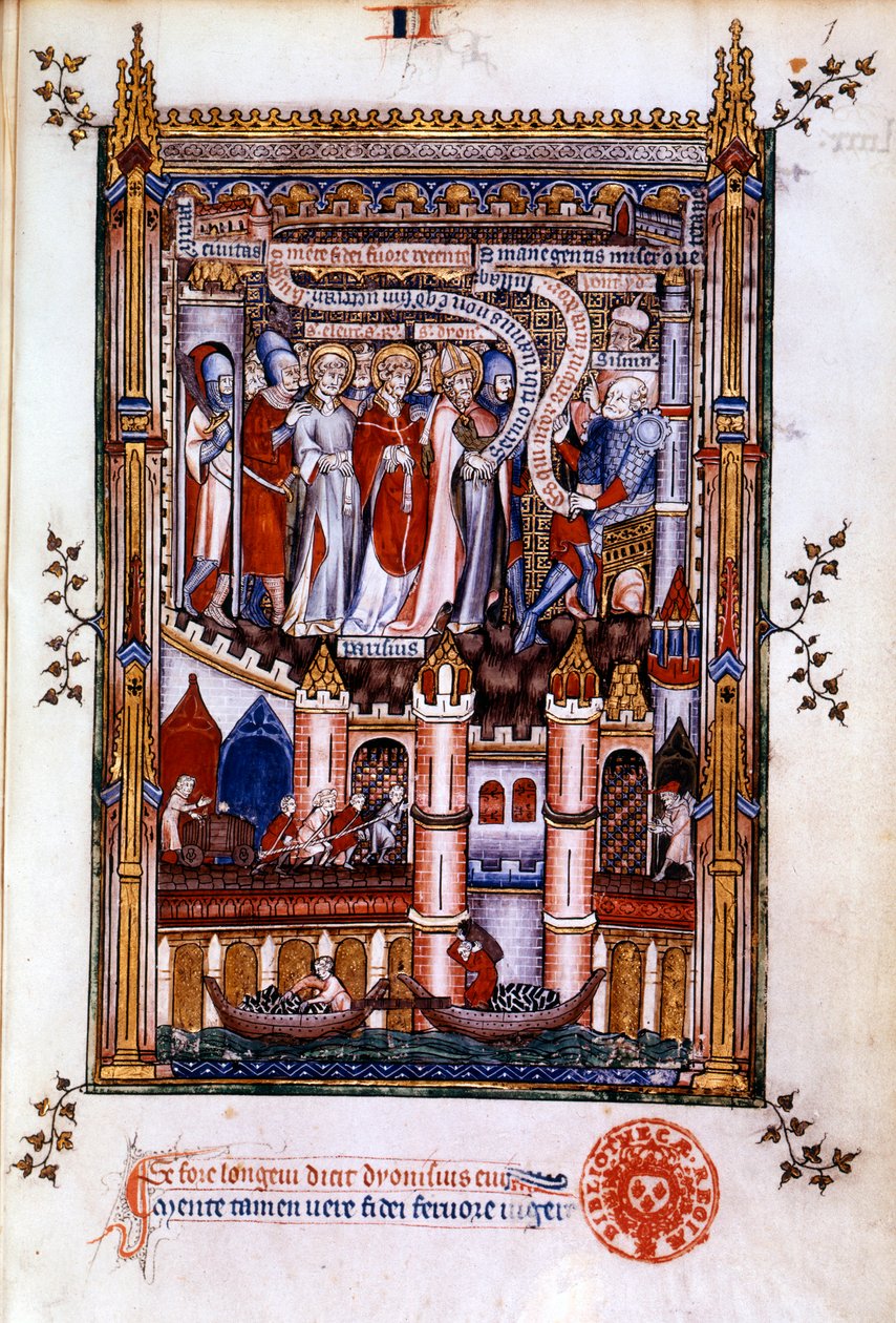 St Denis før Sisinnius, 1317 av Unbekannt