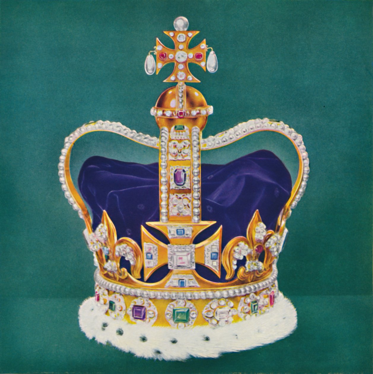 St. Edwards Crown, 1937. av Unbekannt