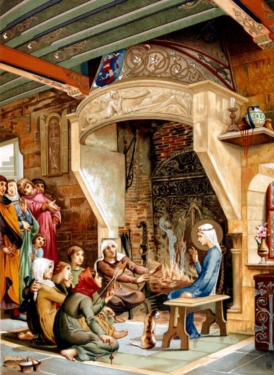 St Elizabeth av Ungarn, 1878 av Unbekannt