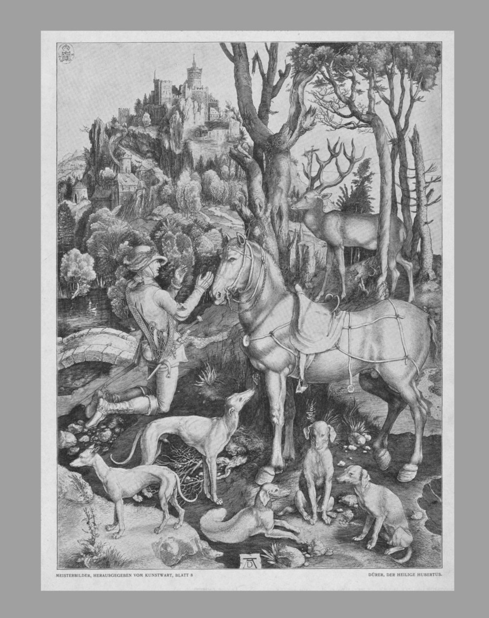 St Eustace, c1501, 1800-tallet. av Unbekannt