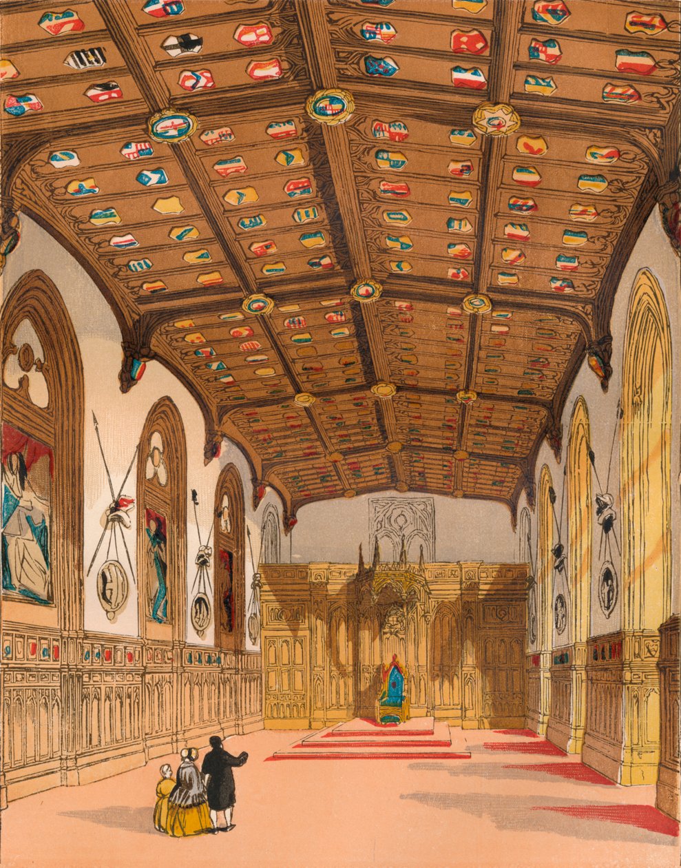 St. Georges Hall, Windsor, c1845, 1864 av Unbekannt