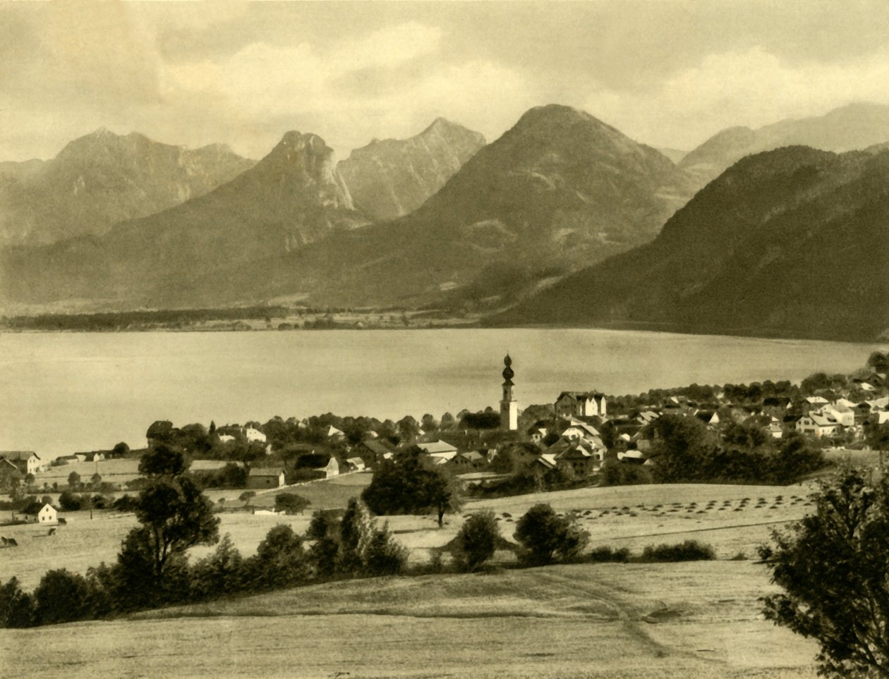 St Gilgen, Lake Wolfgang, Østerrike, c1935. av Unbekannt