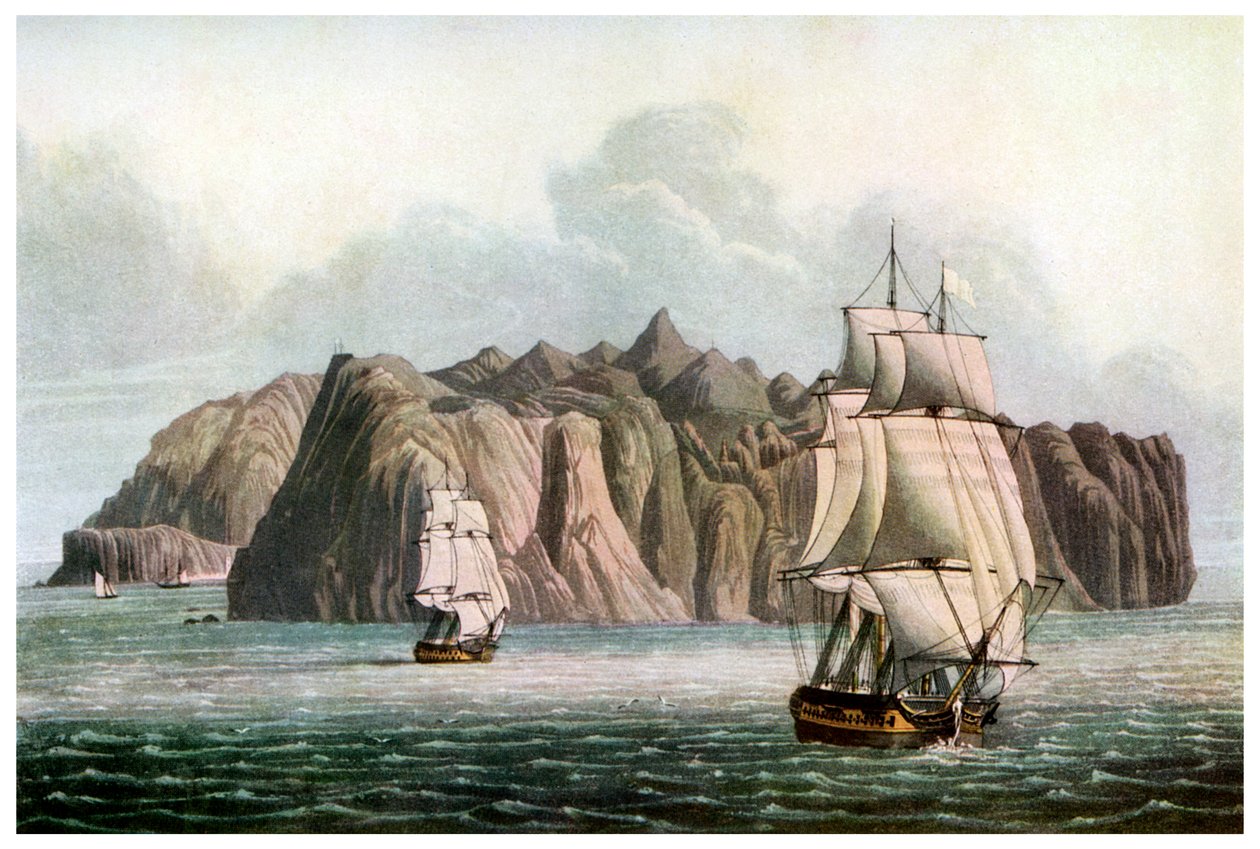 St Helena, i Napoleons tid, 1800-tallet 1956 av Unbekannt