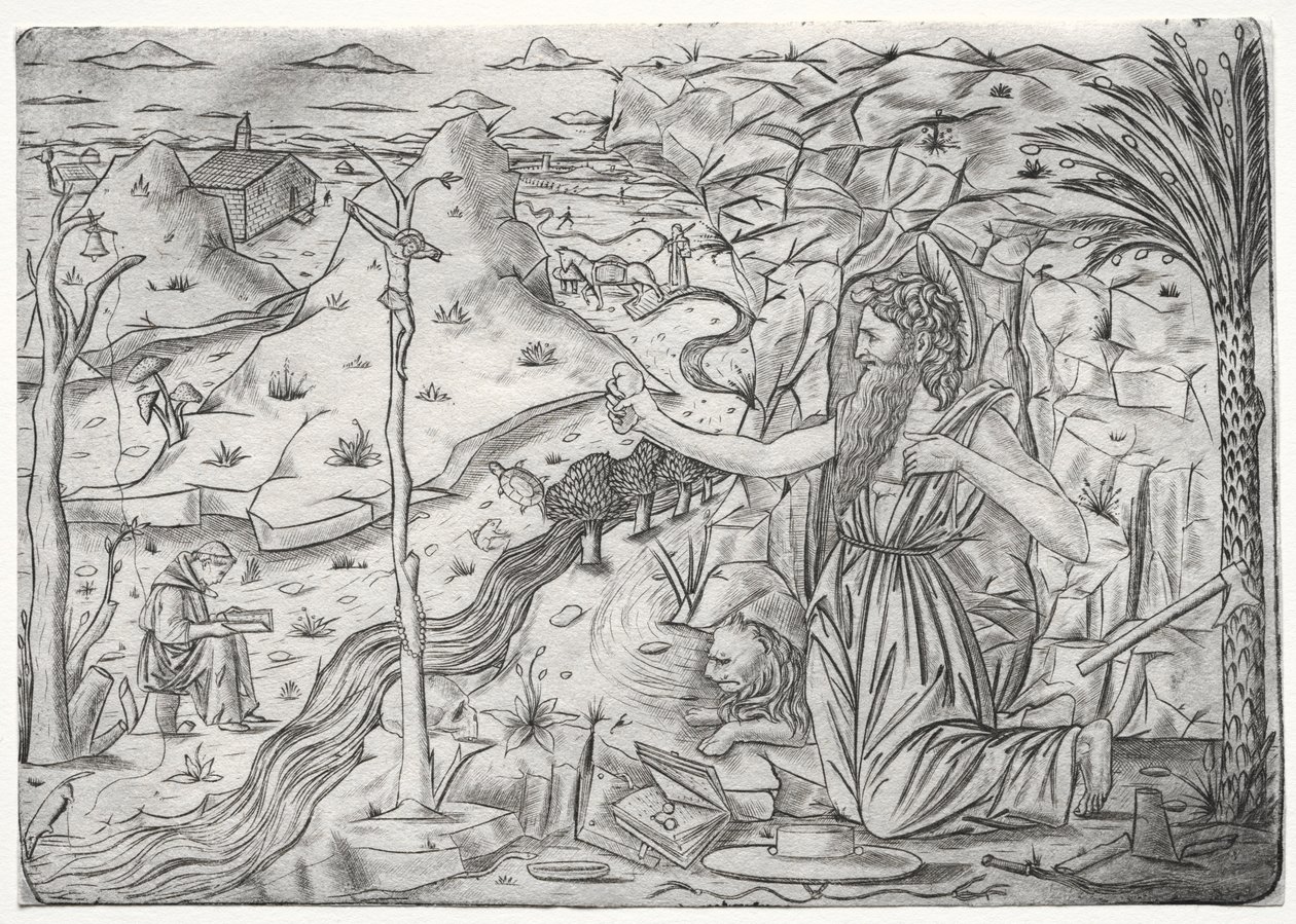St. Hieronymus i bot, ca. 1480-1500. av Unbekannt