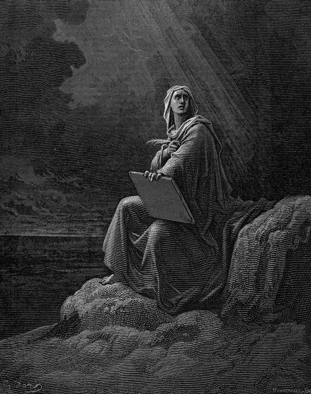 St John på Patmos, 1865-1866 av Unbekannt