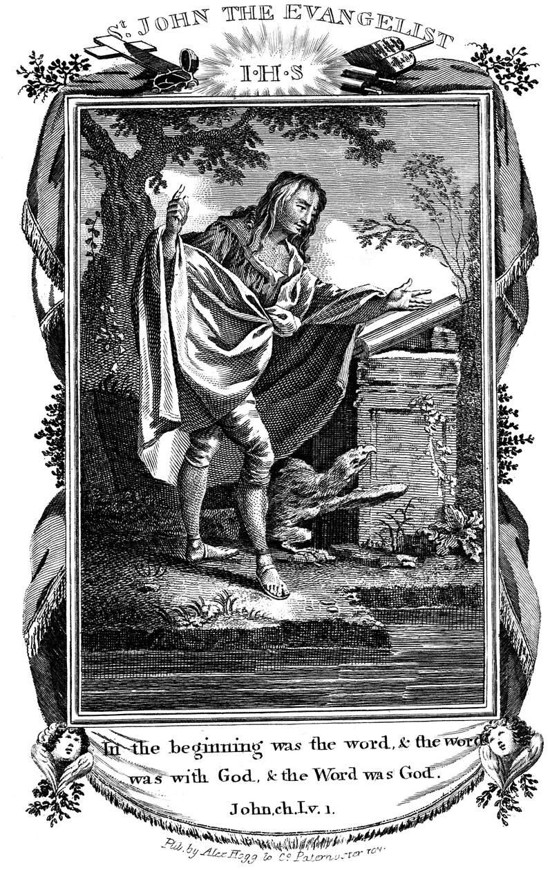 Evangelisten Johannes, c1808 av Unbekannt