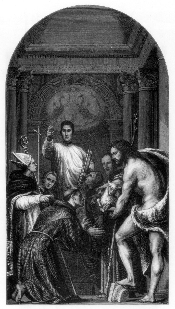 St Lorenzo Giustiniani og andre hellige, 1532 1870 av Unbekannt