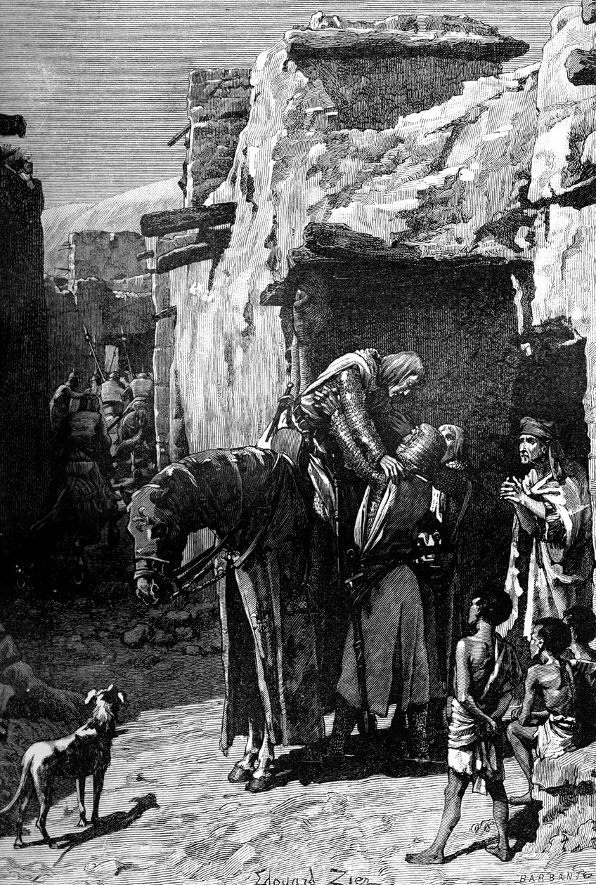 St. Louis, konge av Frankrike, søkte tilflukt fra saracenerne, 1909 av Unbekannt