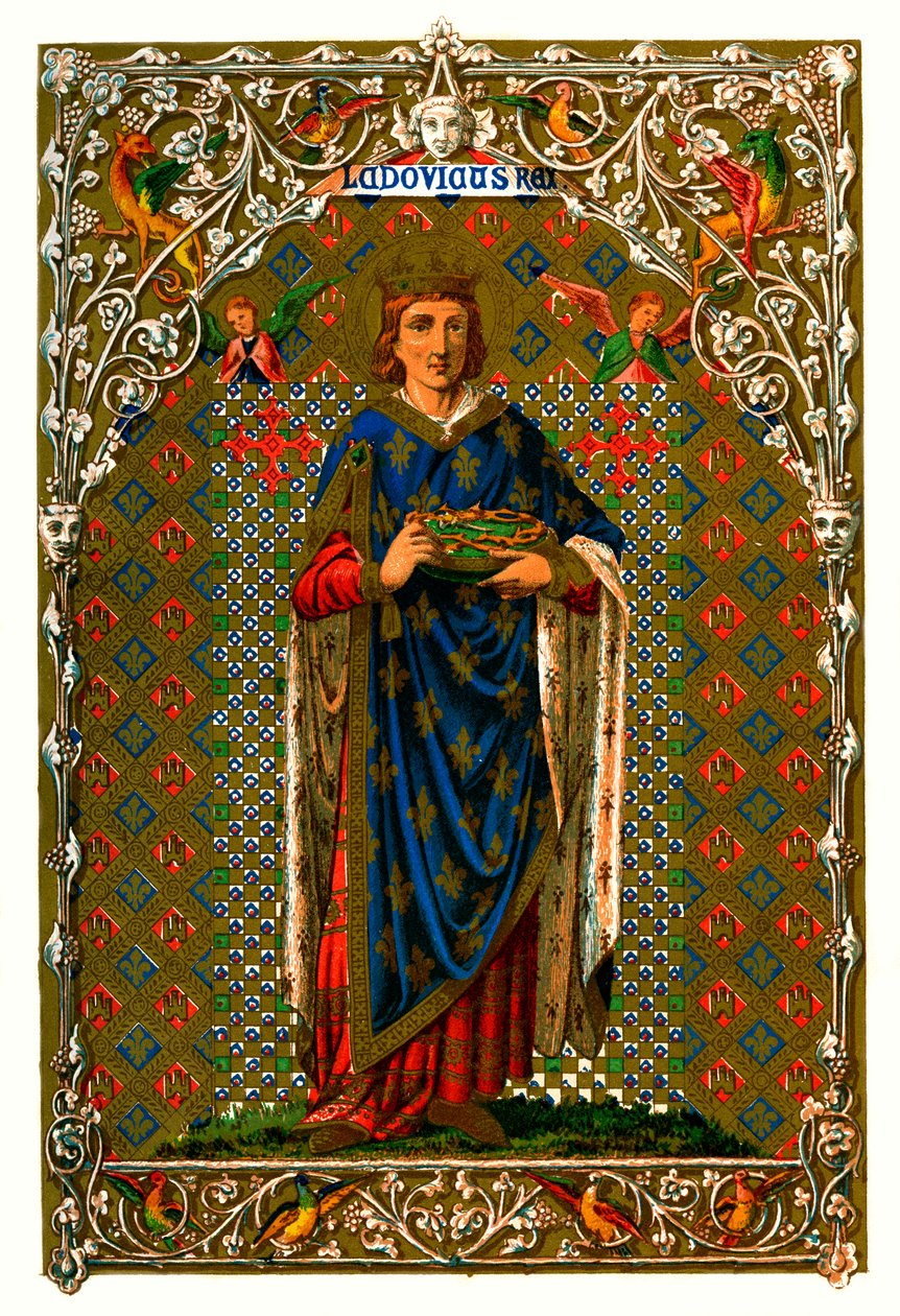 St Louis Louis IX, konge av Frankrike, 1886 av Unbekannt