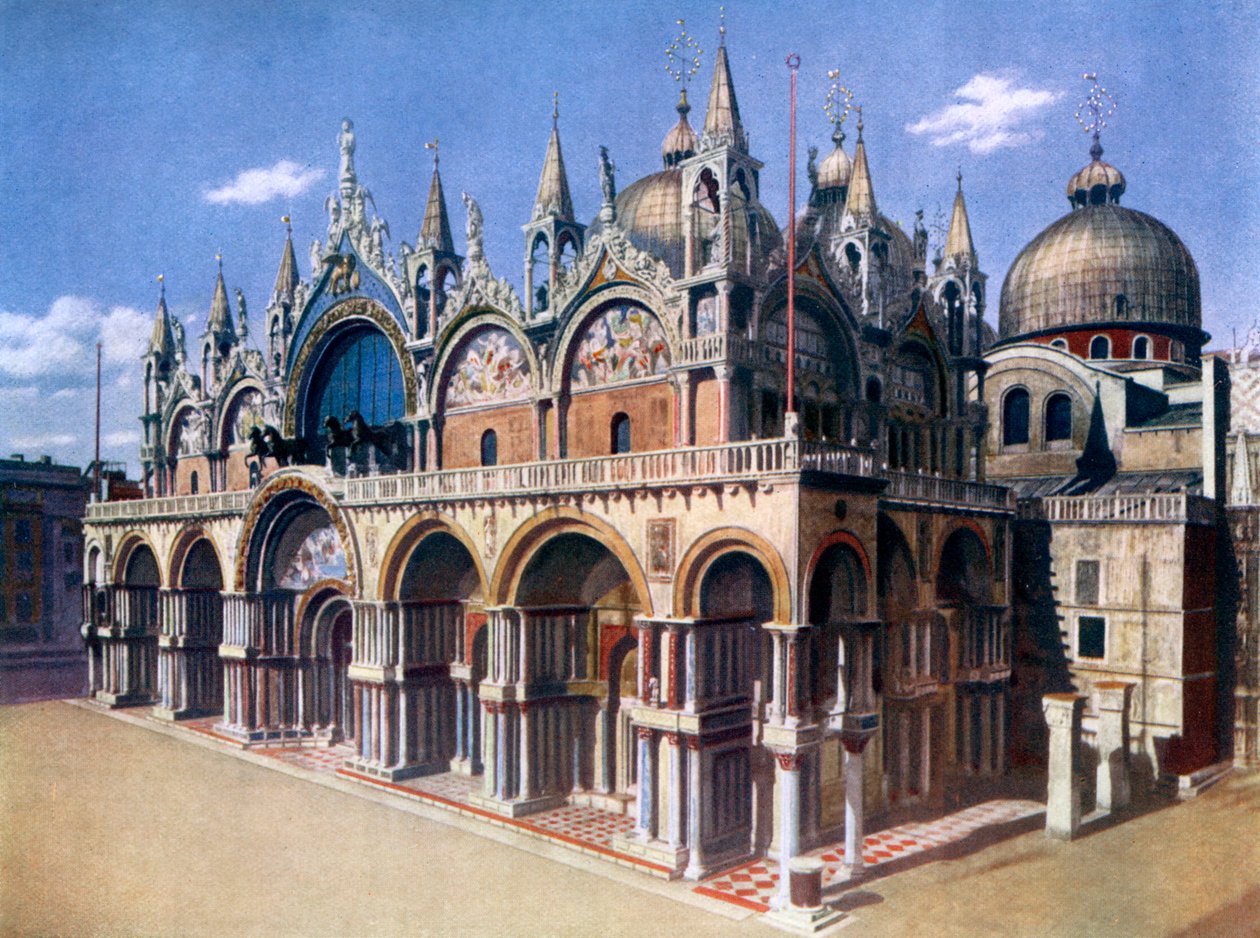 Markus-basilikaen, Venezia, Italia, 1926 av Unbekannt