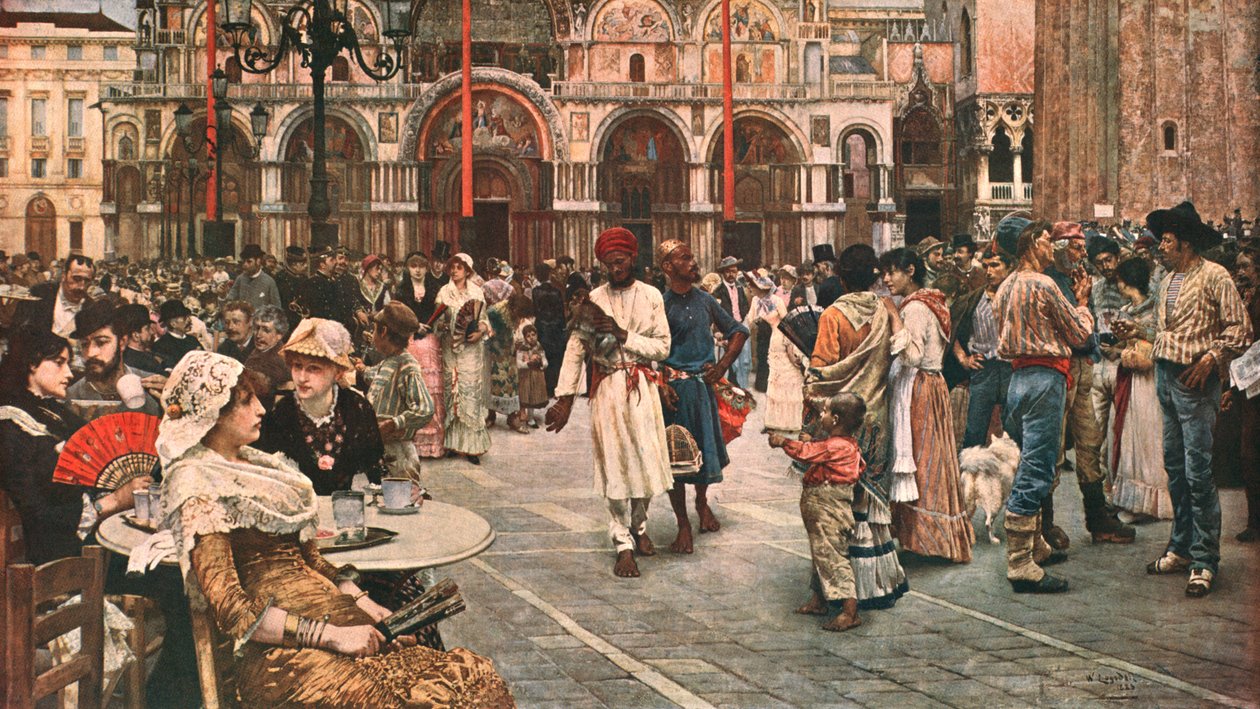 Markusplassen, Venezia, 1883, c1902. av Unbekannt