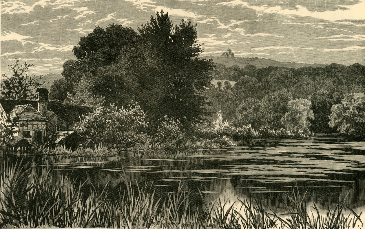 St. Marthas. Fra Lower Postford Pond, 1898. av Unbekannt
