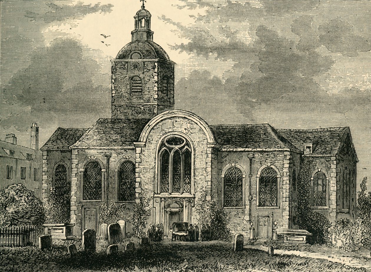 St. Mary Magdalens kirke, Bermondsey, 1809, c1878. av Unbekannt