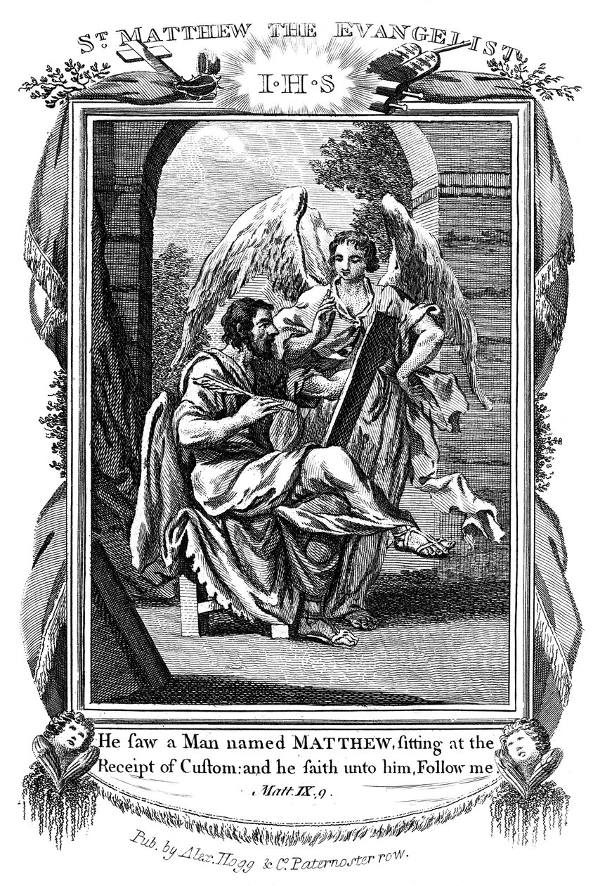 St Matteus evangelisten, c1808 av Unbekannt