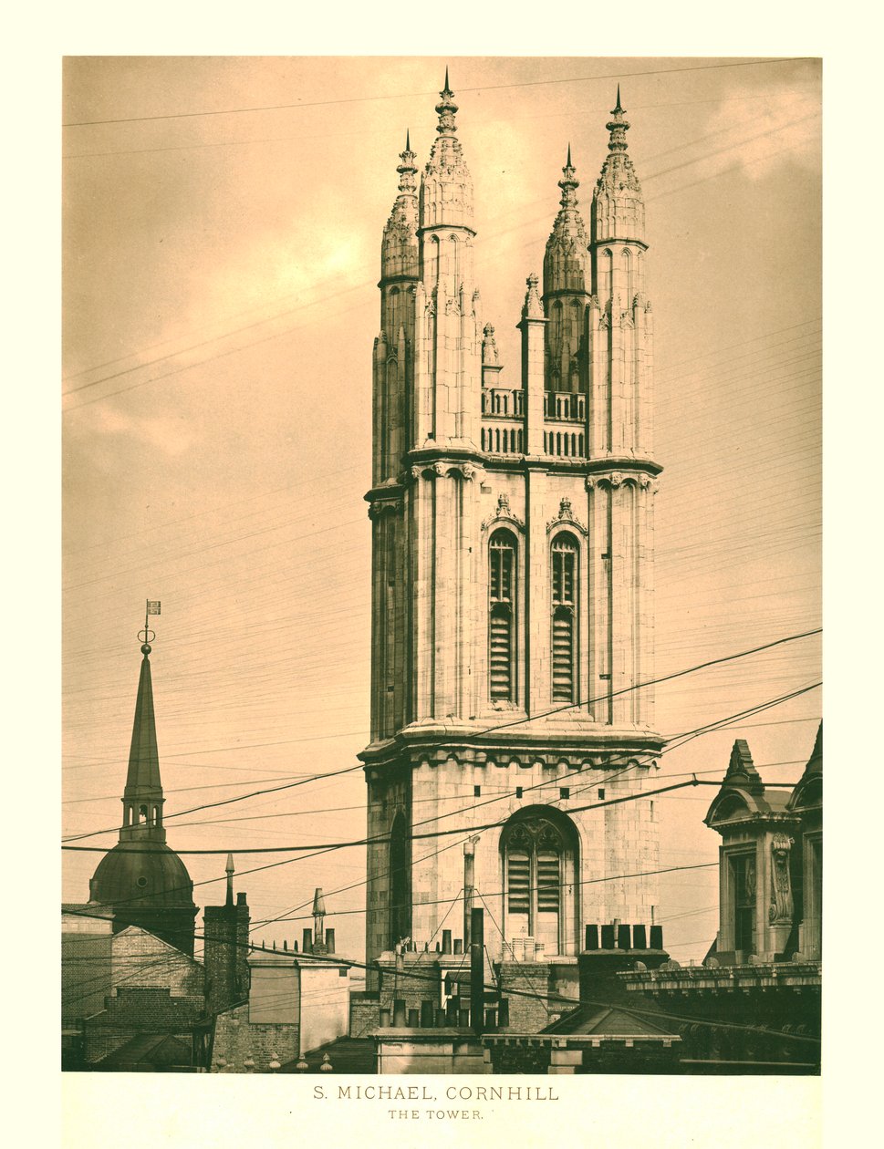 St Michael, Cornhill, The Tower, midten av slutten av 1800-tallet. av Unbekannt
