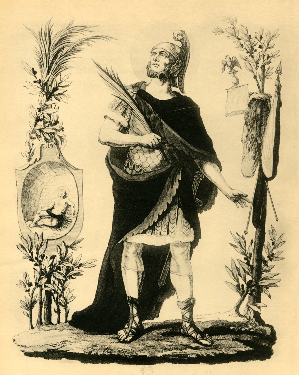 St. Napoleons offiser Romain, martyr, tidlig på 1800-tallet, 1921. av Unbekannt