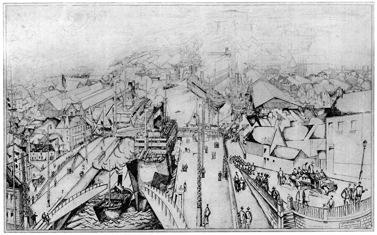 Saint-Nazaire, 1924 av Unbekannt