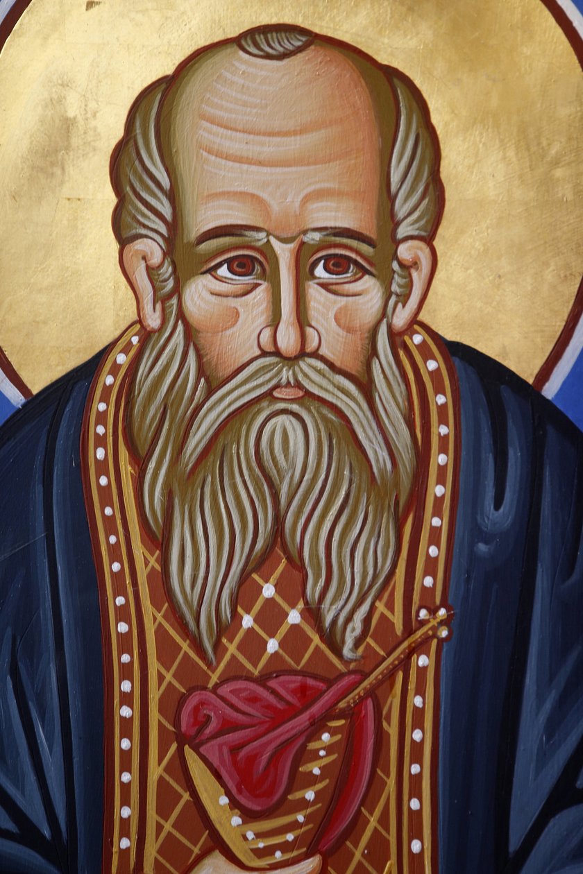 St Nicholas freskomaleri i Pedoulas ortodokse kirke, Kypros, 20150510, Pedoulas, Kypros av Unbekannt