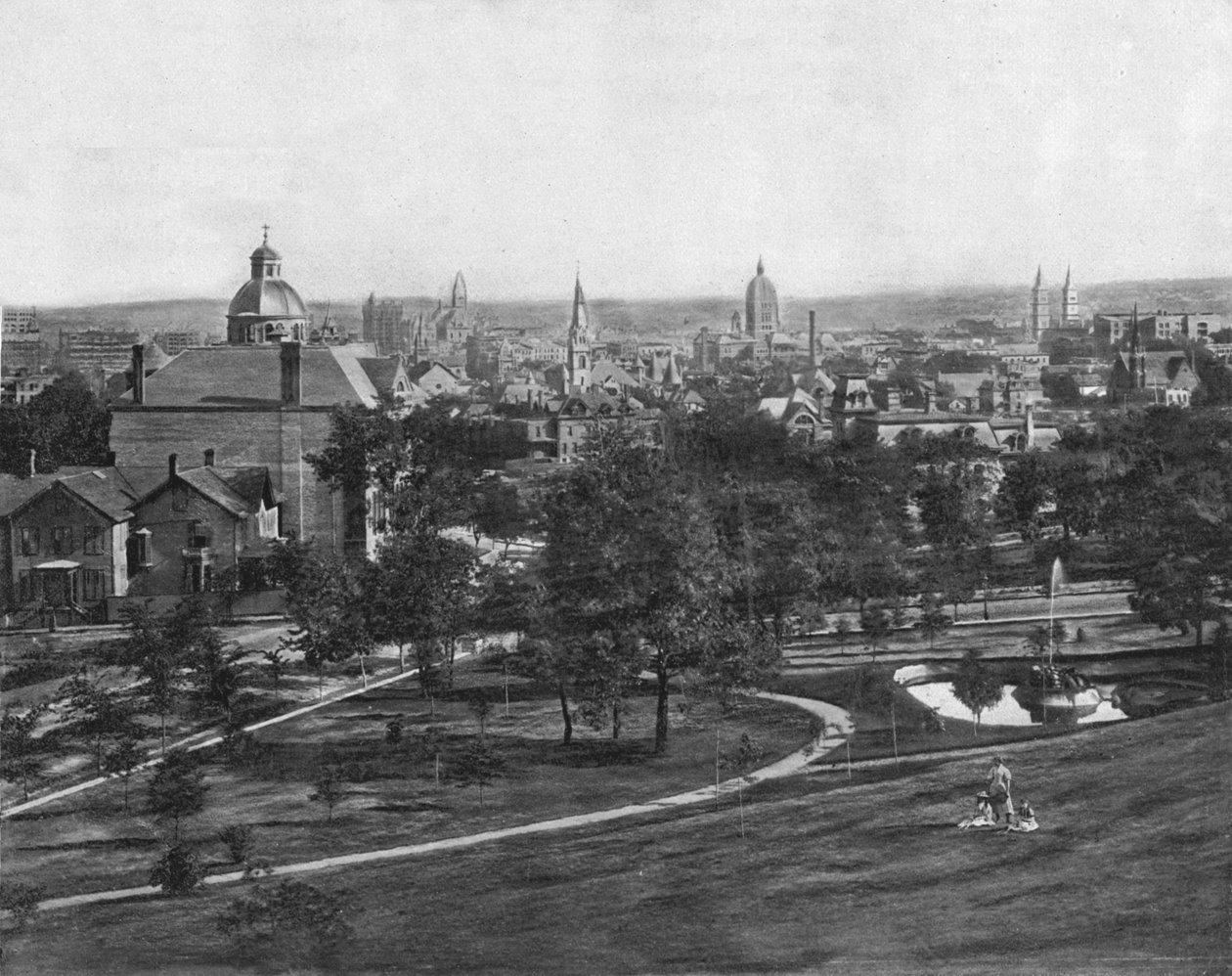 St Paul fra Merriams Hill, Minnesota, USA, c1900. av Unbekannt