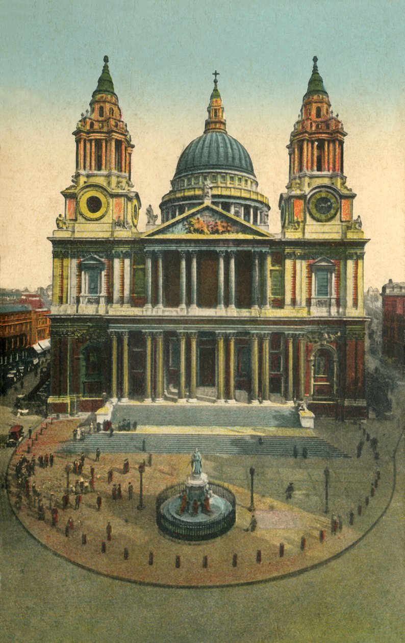St. Pauls Cathedral, London, c1910. av Unbekannt