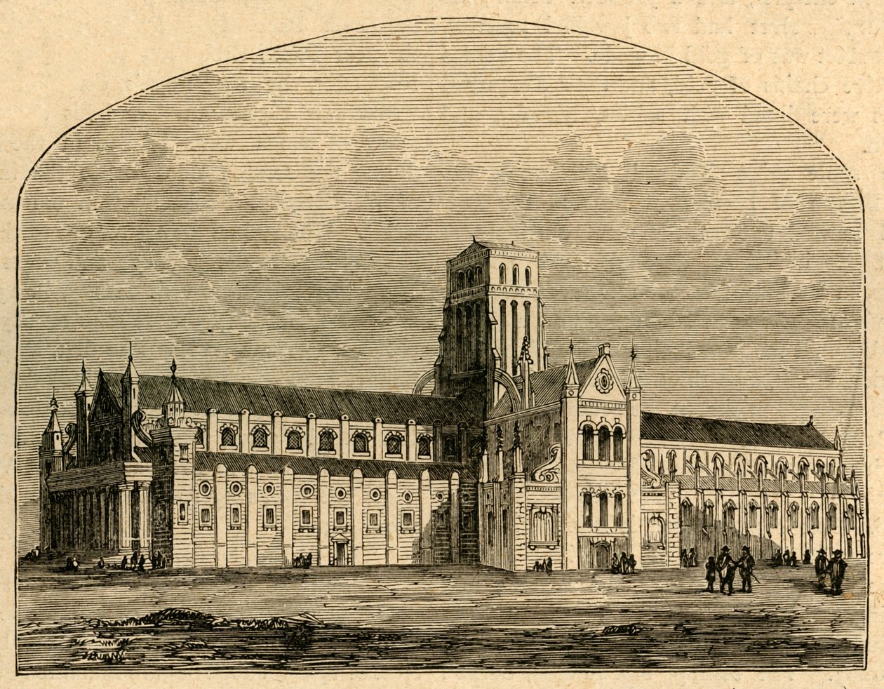 St. Pauls etter spirens fall, sett fra Hollar, 1897. av Unbekannt