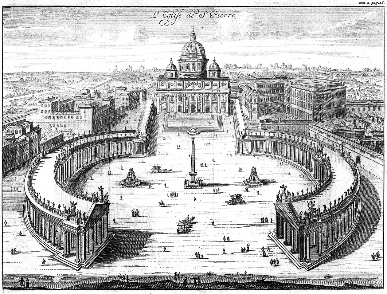 Peterskirken, Roma, 1702 av Unbekannt