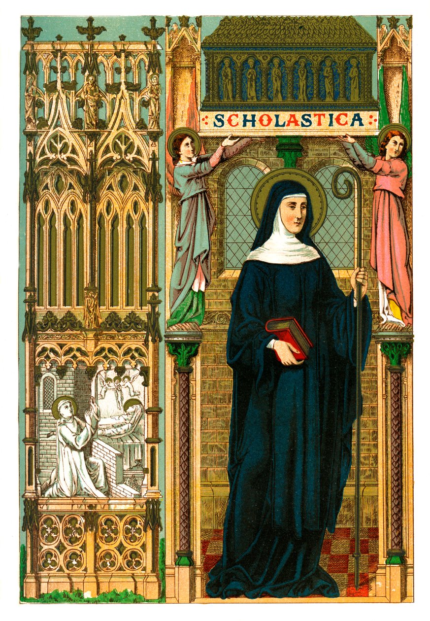 St Scholastica, 1886 av Unbekannt