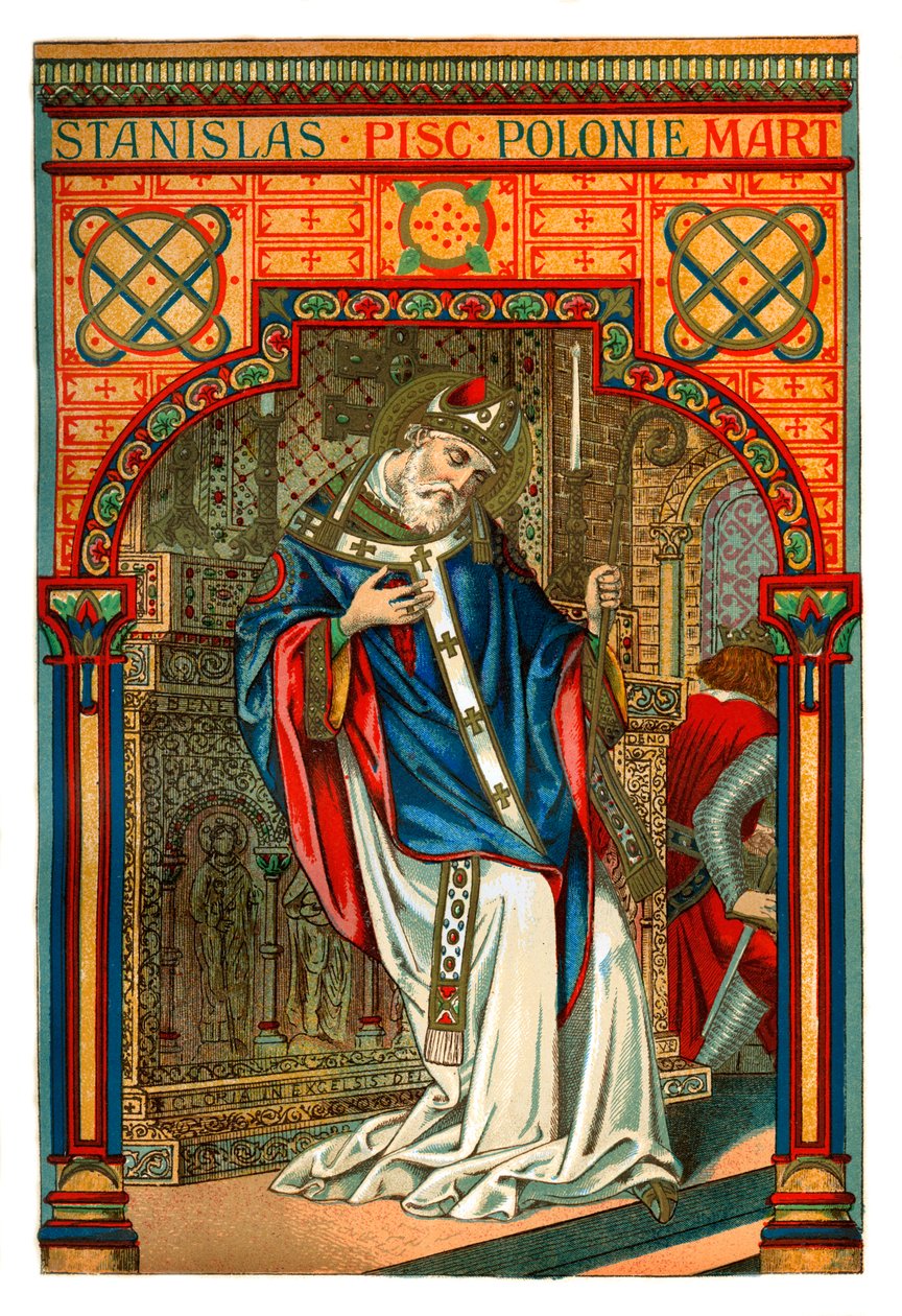 St Stanislas, polsk biskop og martyr fra 1000-tallet, 1886 av Unbekannt