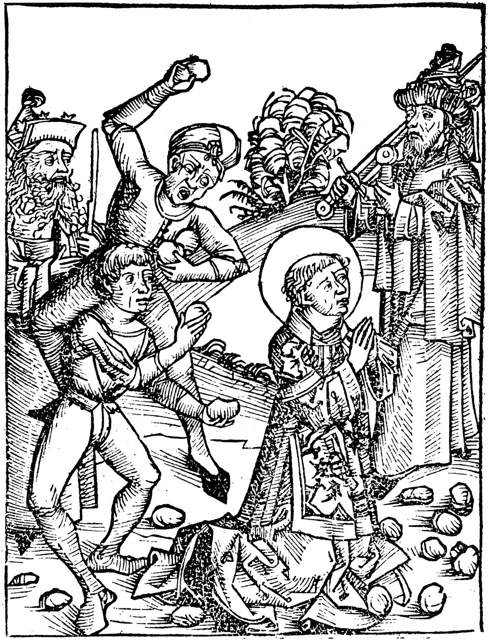 St Stephen, første kristne martyr c36 1493 av Unbekannt
