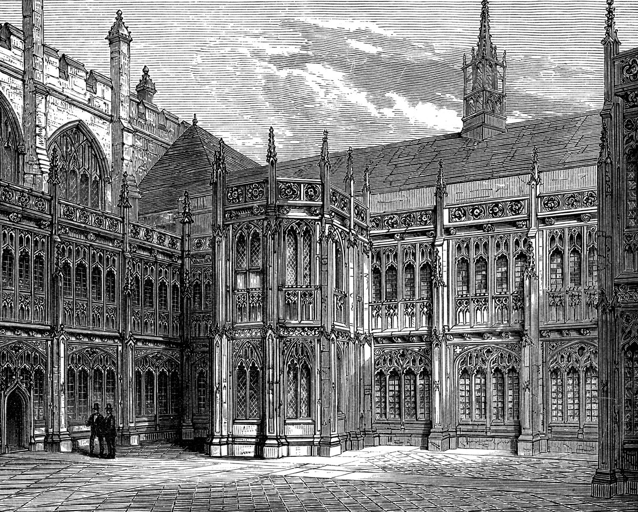 St Stephens Cloisters, Westminster Hall, London, 1900 av Unbekannt