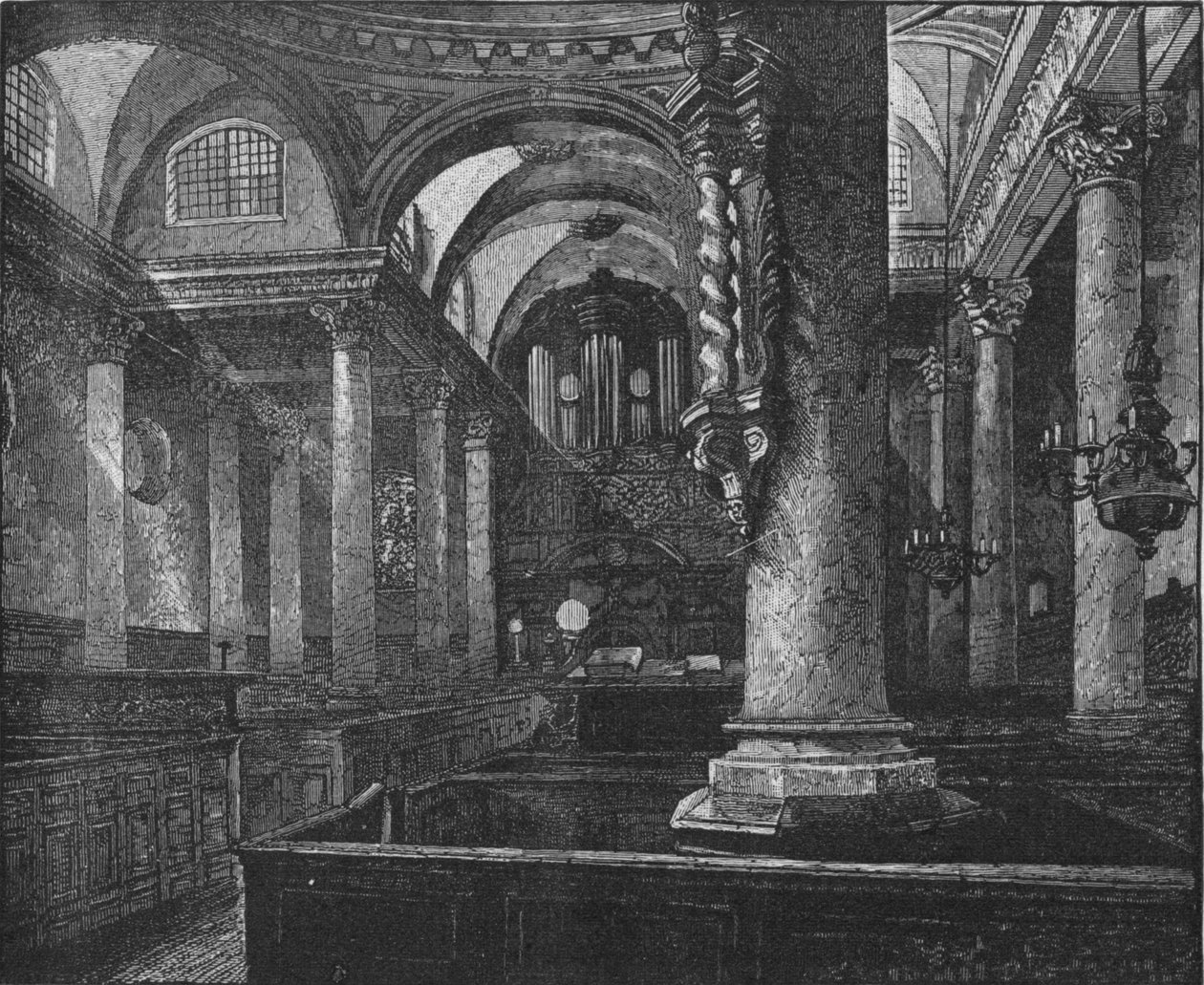 St. Stephens, Walbrook, 1890 av Unbekannt