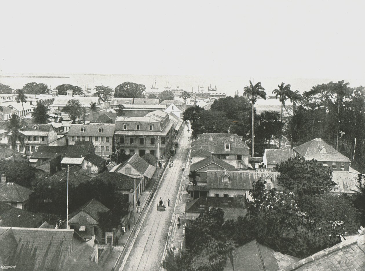 St Vincent Street, Port of Spain, Trinidad, 1895. av Unbekannt