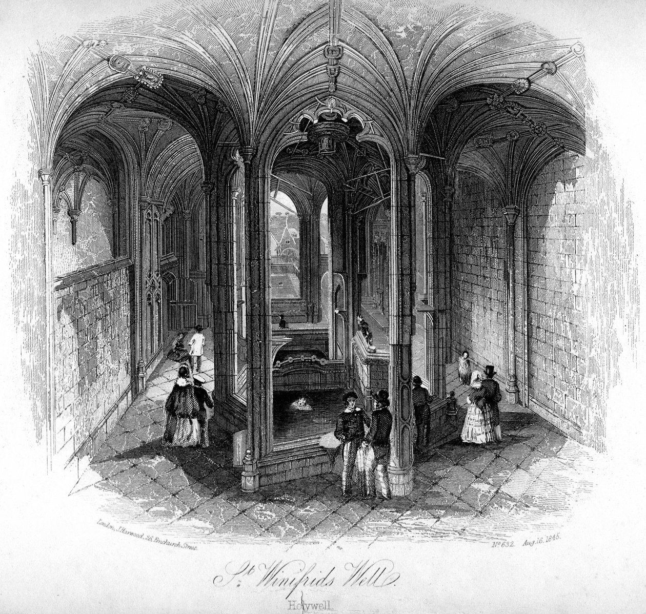 St Winifredes Well, Holywell, Flintshire, Wales av Unbekannt