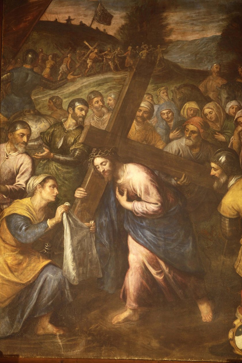 Sta Veronica og Jesus bærer sitt kors, Tricase, Italia av Unbekannt