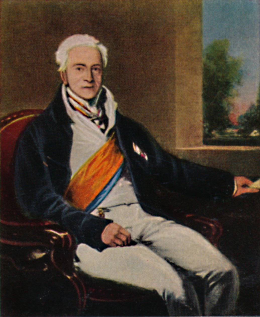 Statskansler Prins Hardenberg 1750-1822. - Maleri av Lawrence, 1934. av Unbekannt
