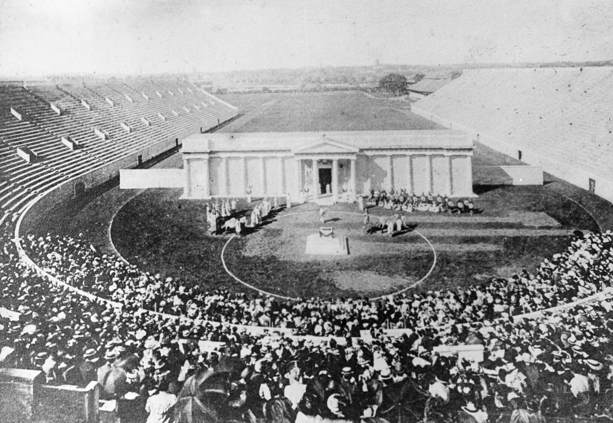 Stadium, Harvard University, Cambridge, Massachusetts, USA, tidlig på 1900-tallet av Unbekannt