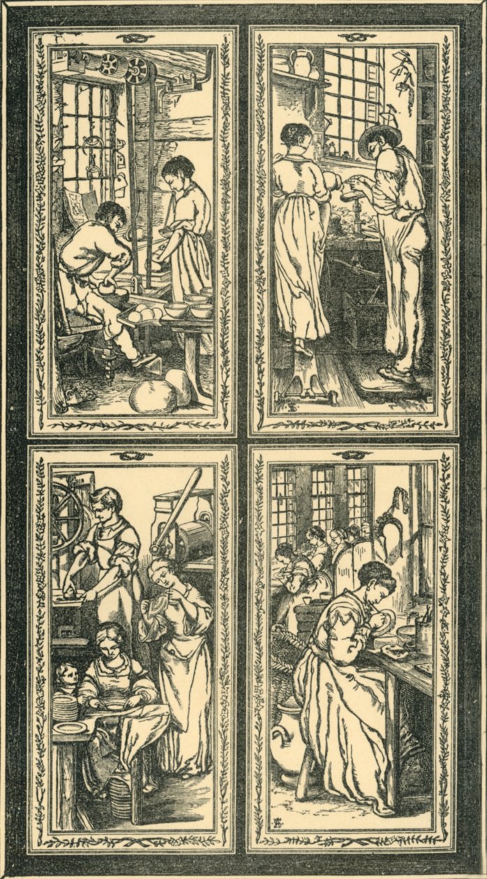 Staffordshire Processes, design for glassmalerier, c1870, 1881. av Unbekannt