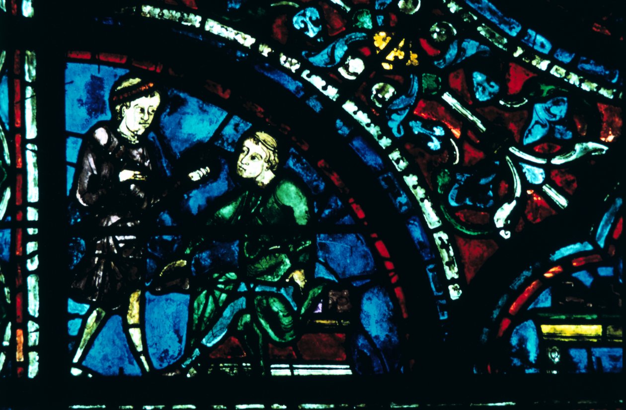 Farget glass, Chartres katedral, Chartres, Frankrike av Unbekannt