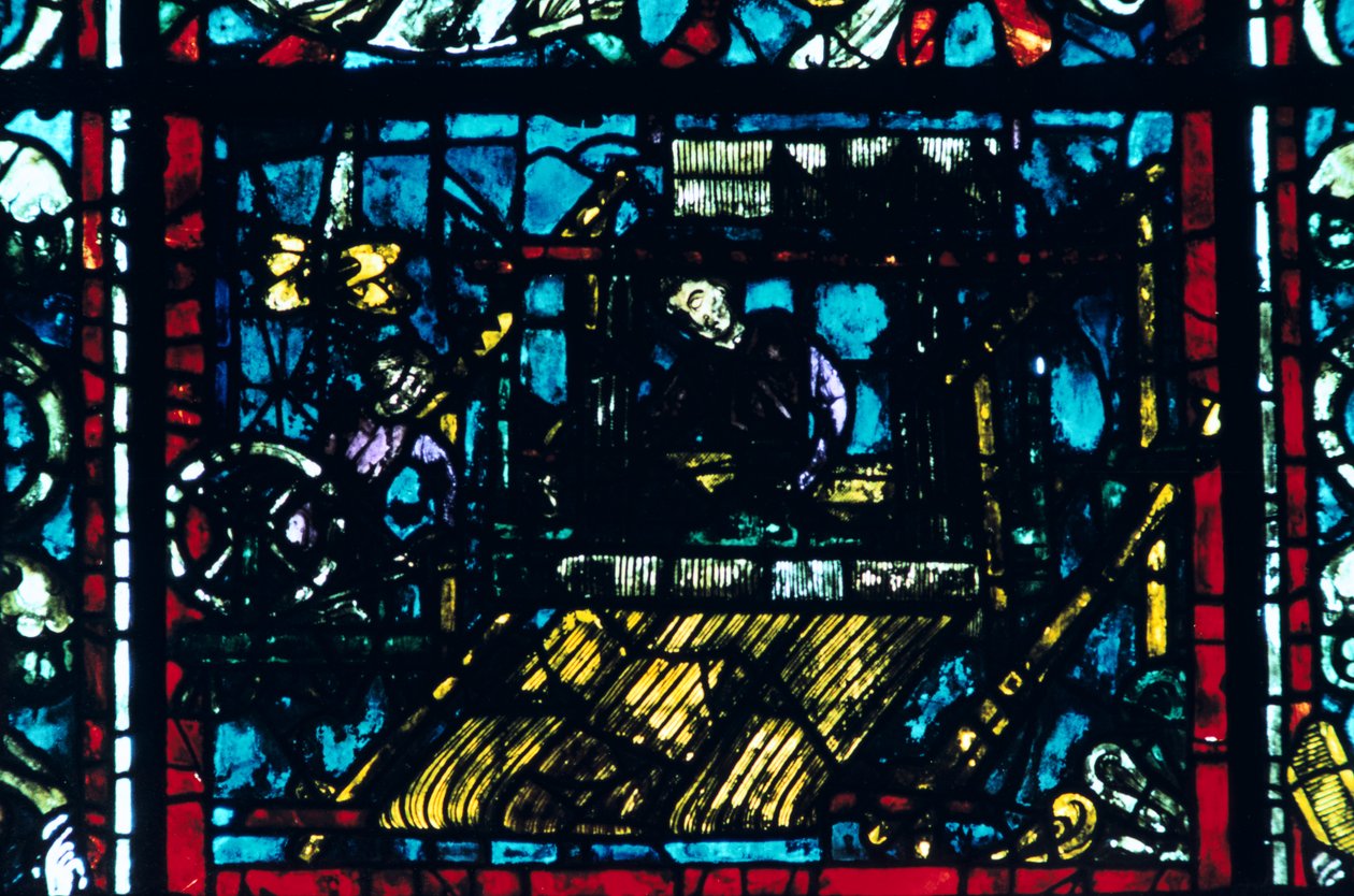 Farget glass, Chartres katedral, Chartres, Frankrike av Unbekannt