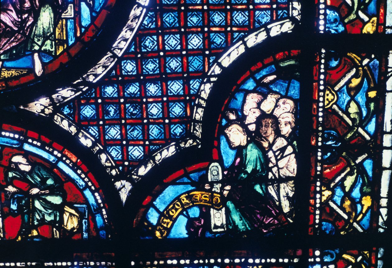 Farget glass, Chartres katedral, Frankrike, 1194-1260 av Unbekannt